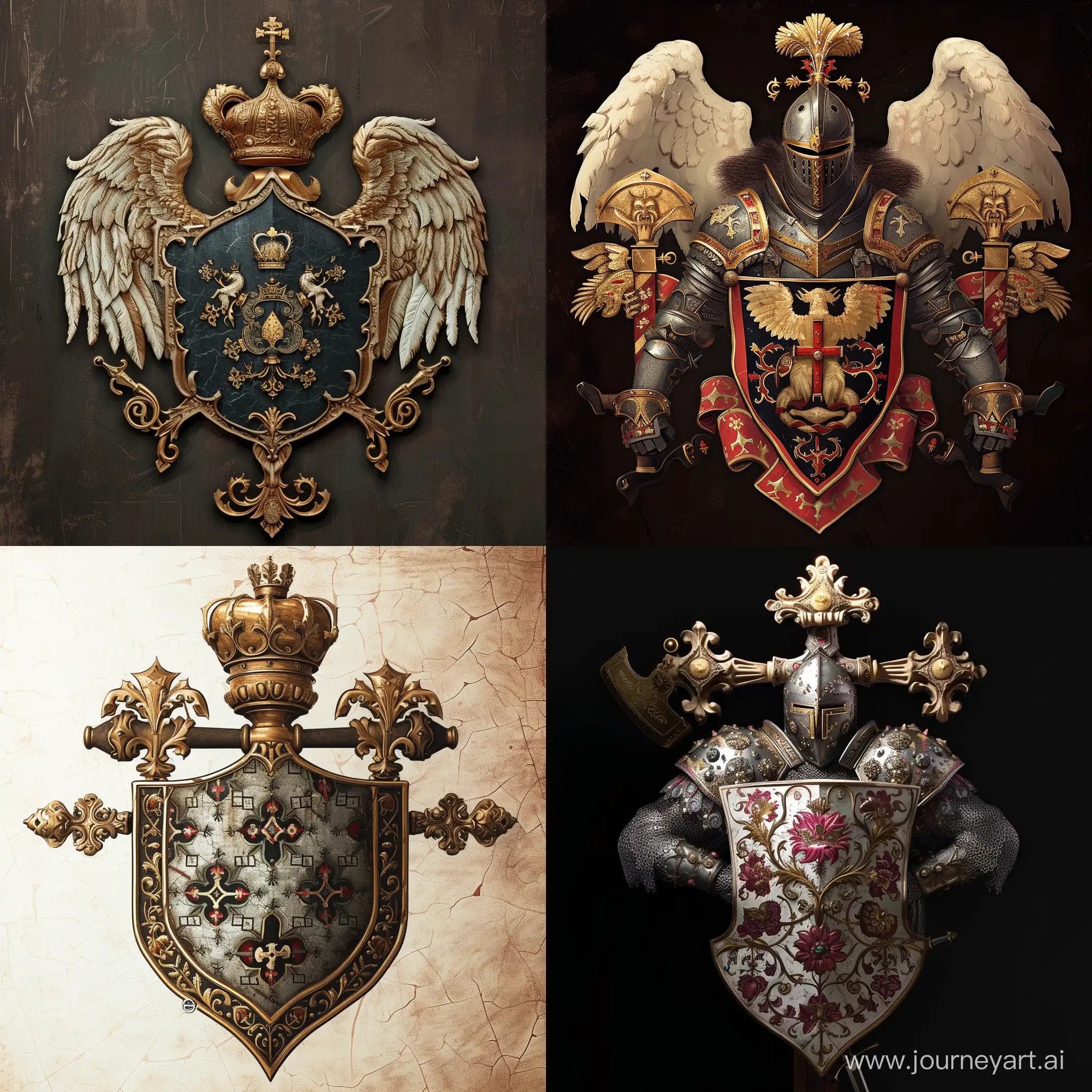 Divine-Knights-Coat-of-Arms-Sacred-Warriors-in-Artistic-Splendor