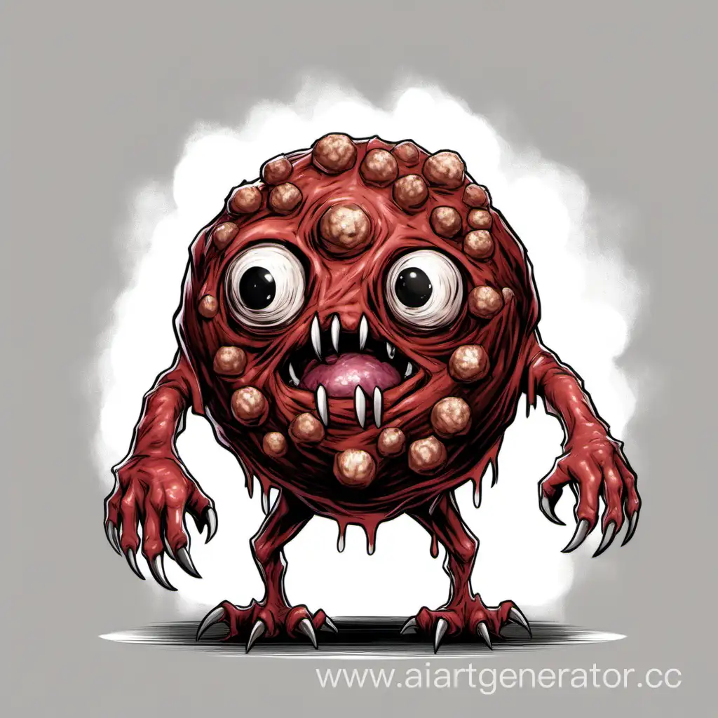 Monstrous-Meatball-Creature-with-Piercing-Eyes-in-Dungeons-and-Dragons-Setting