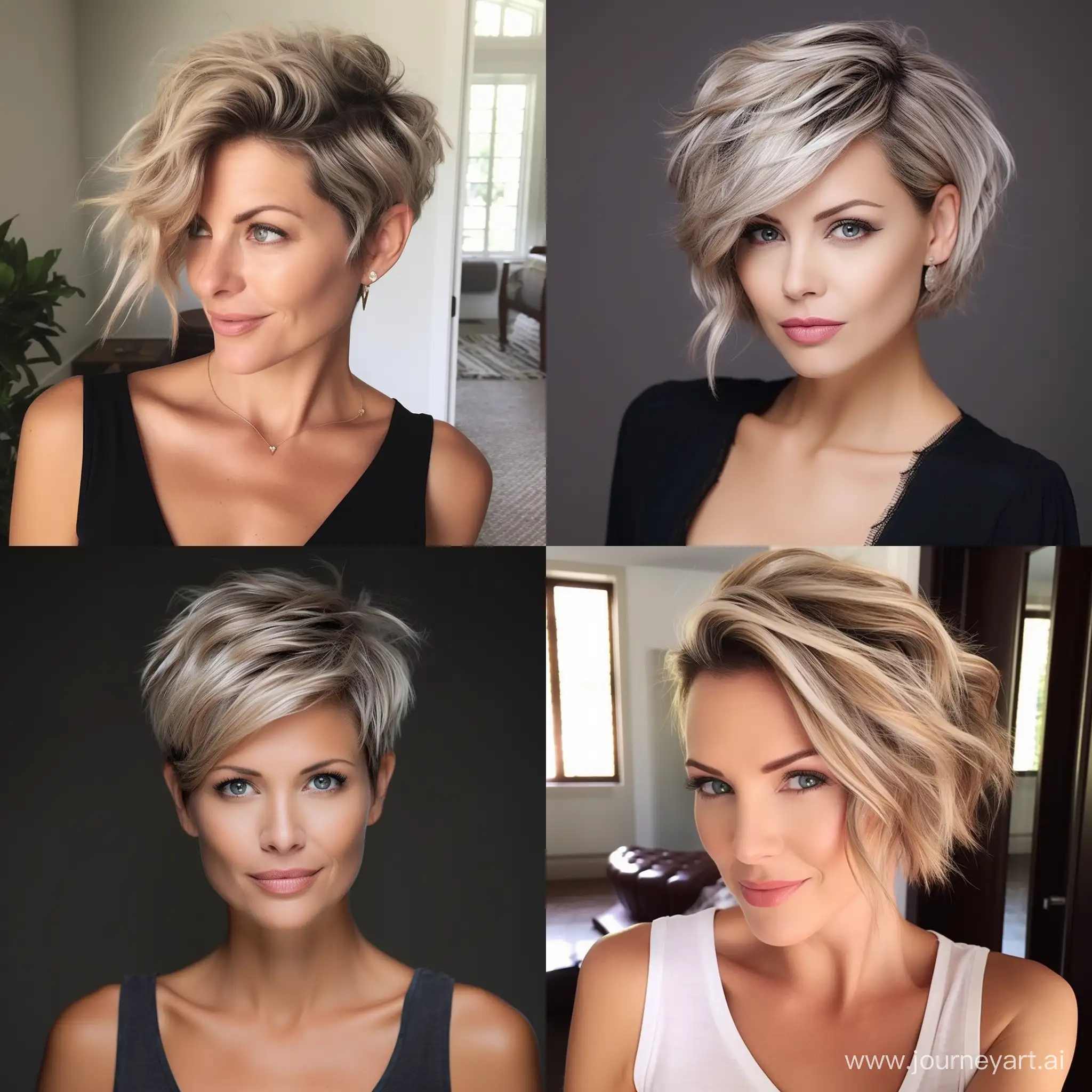 Trendy Short Hairstyles for Women Over 40