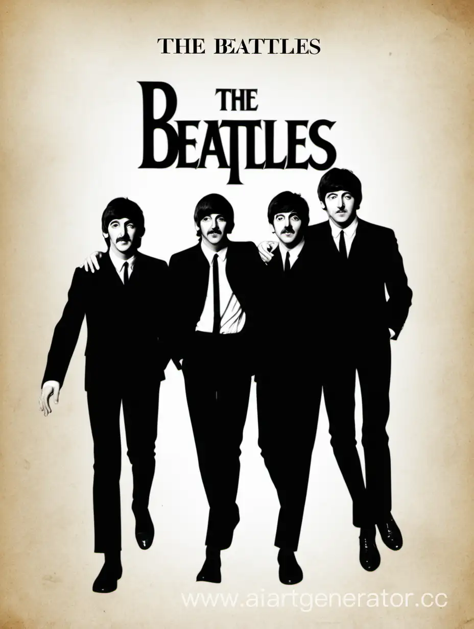 Титульный лист для проекта на тему: The beatles