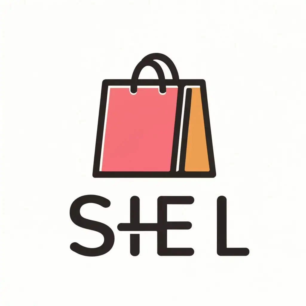 logo, SHOPPING BAG, with the text "SHELL", typography, be used in Retail industry