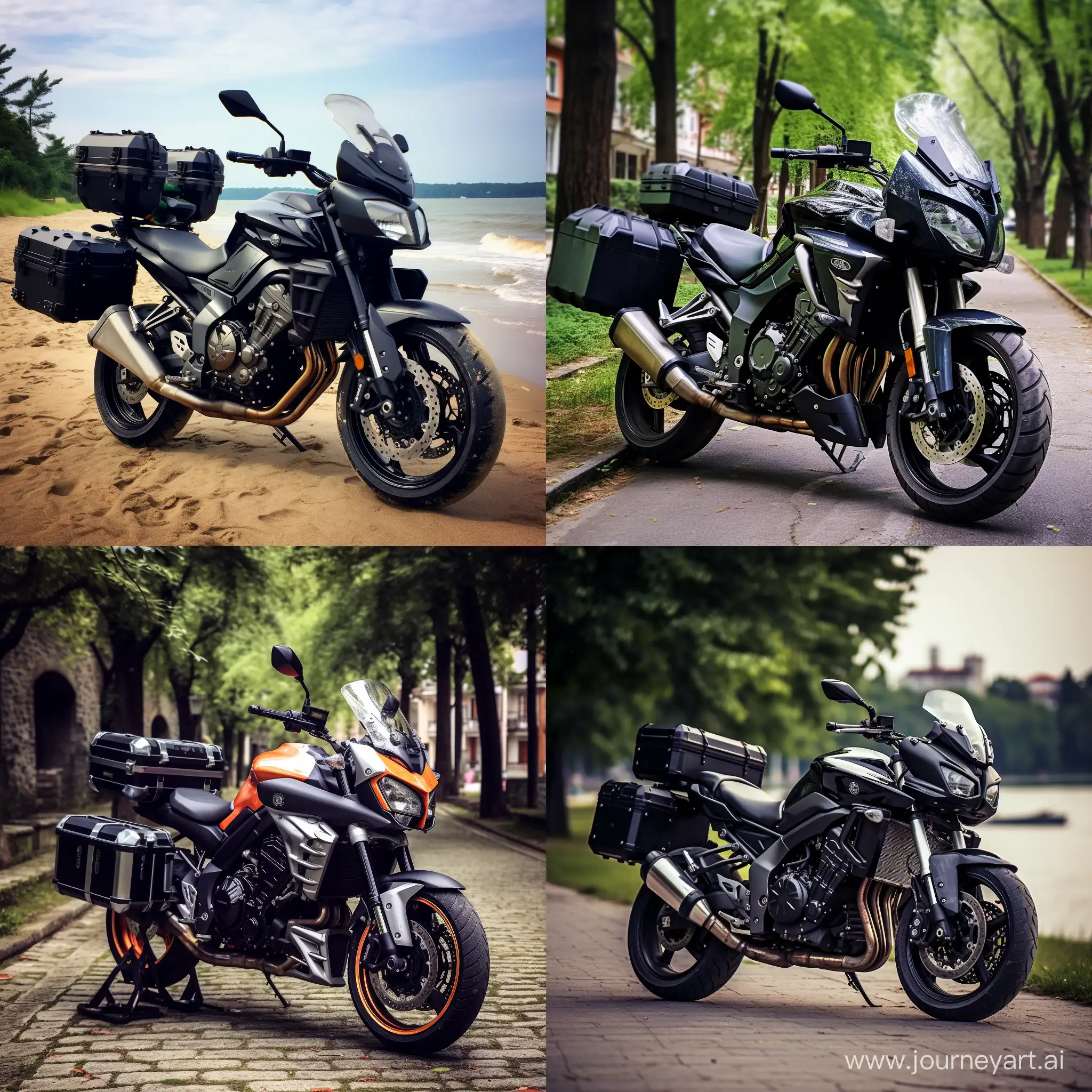 MOTO FZ16 CON MALETERO R7