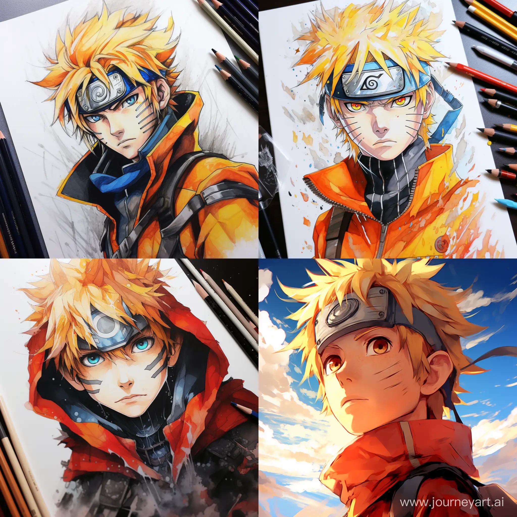Naruto, original style, anime 