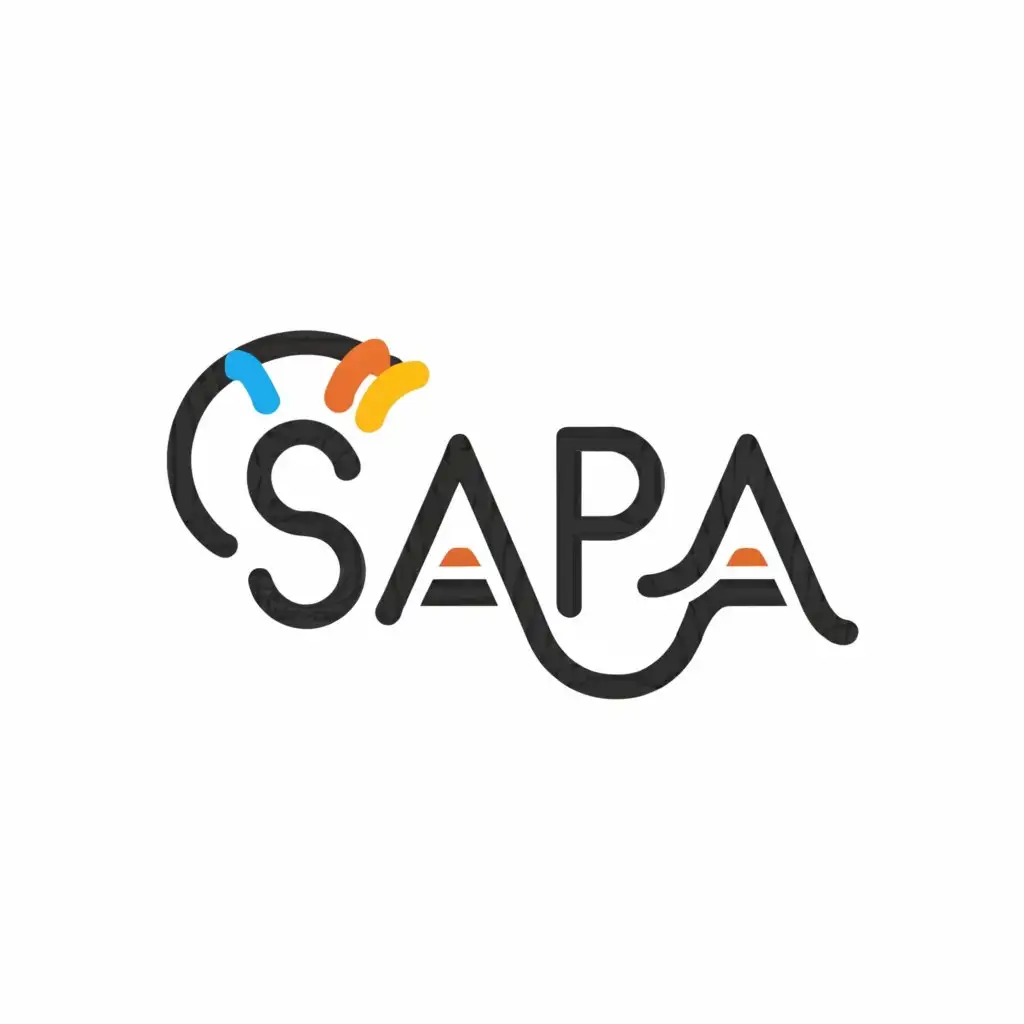 LOGO-Design-For-SaPa-Minimalistic-Handwave-Smile-Emblem-for-Education-Industry