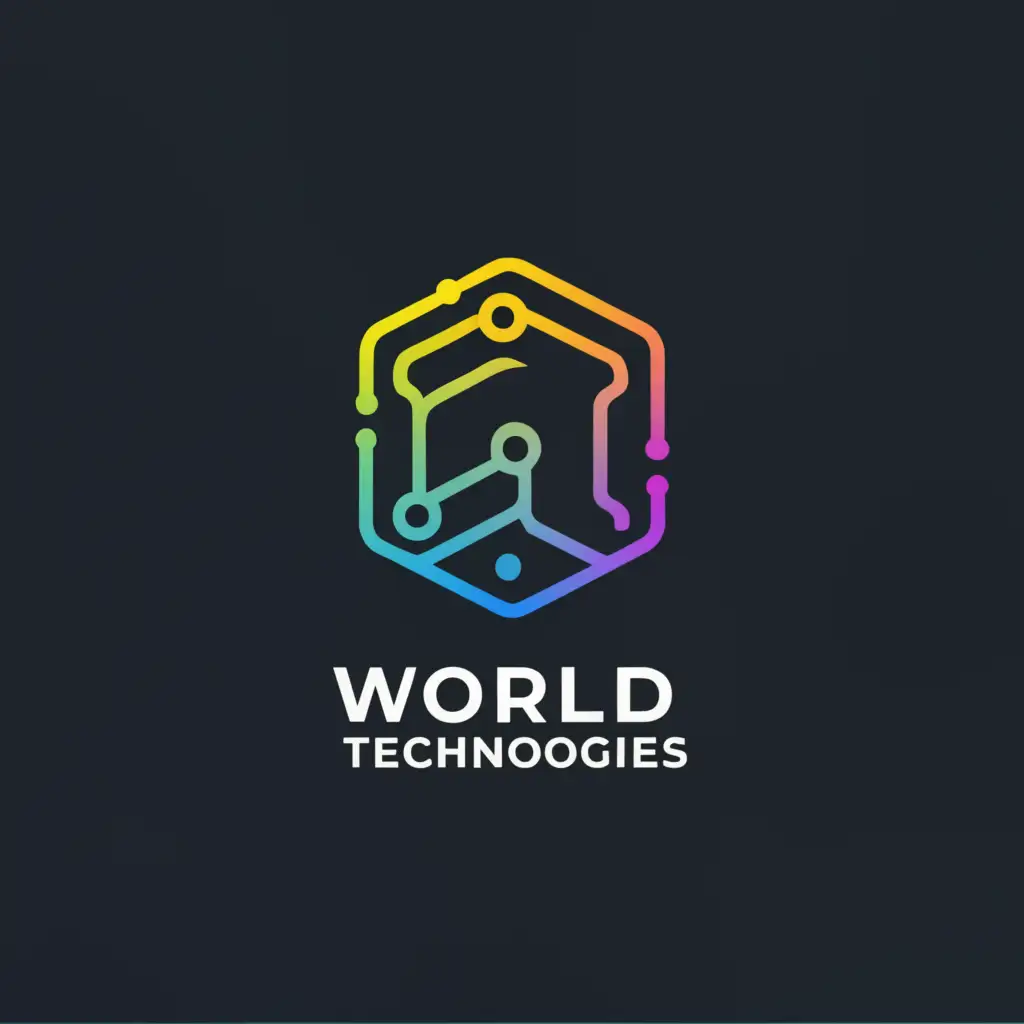 a logo design,with the text "World Technologies", main symbol:Computer,Минималистичный,be used in Технологии industry,clear background