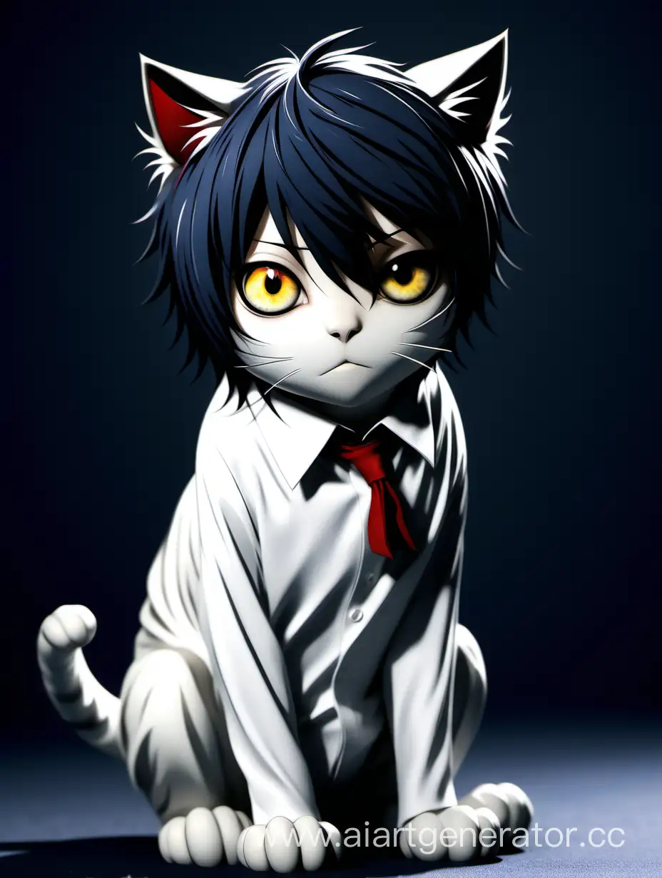 Adorable-Cat-Cosplaying-as-L-Lawliet-from-Death-Note