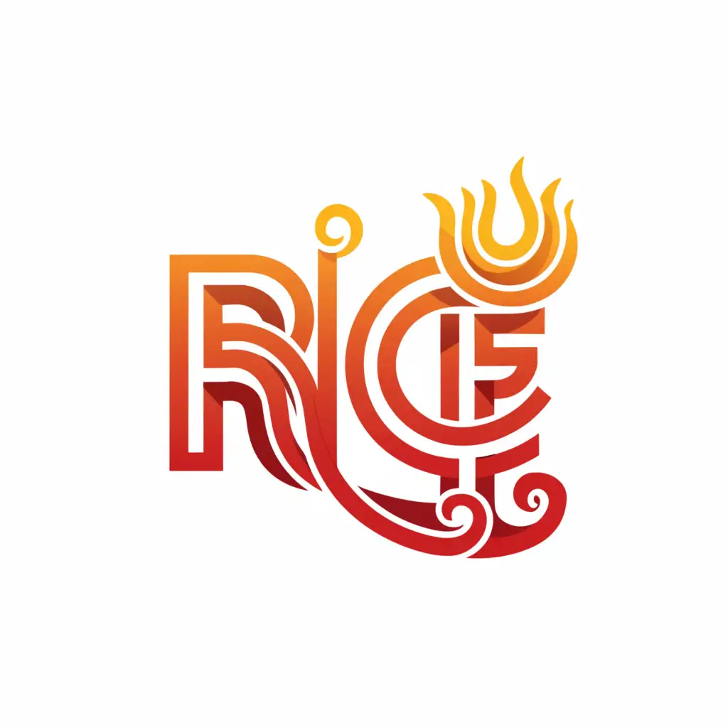 a logo design,with the text "Rice", main symbol:fire rice with water,Moderate,be used in Entertainment industry,clear background