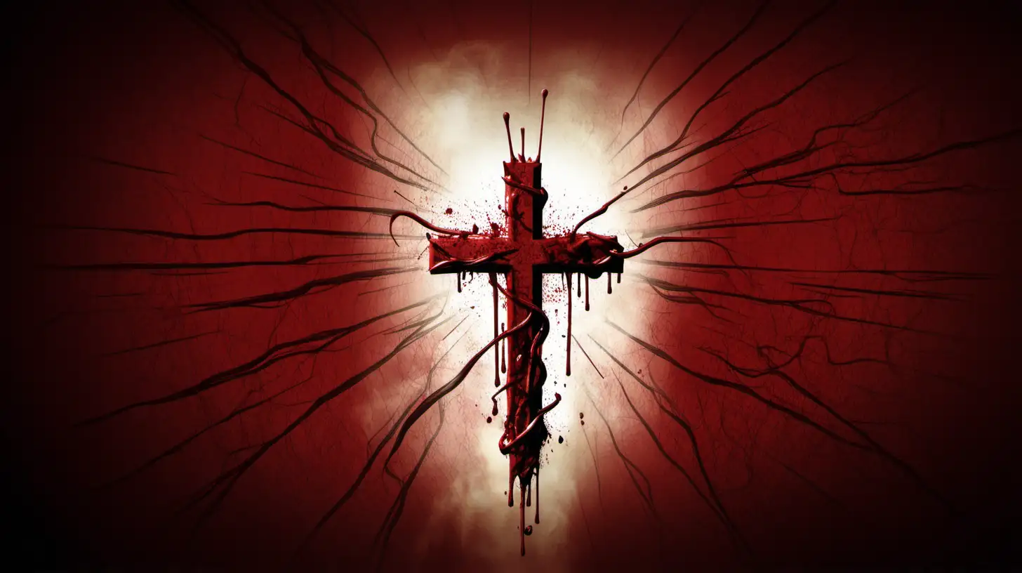 Redeeming Power Symbolic Art Featuring The Blood of Jesus