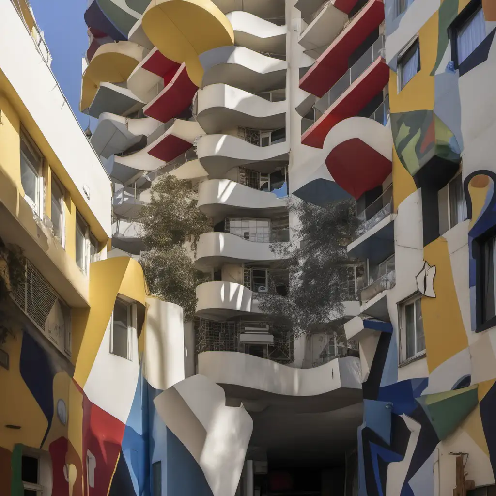 Abstract Dadaist Architecture in Tel Aviv