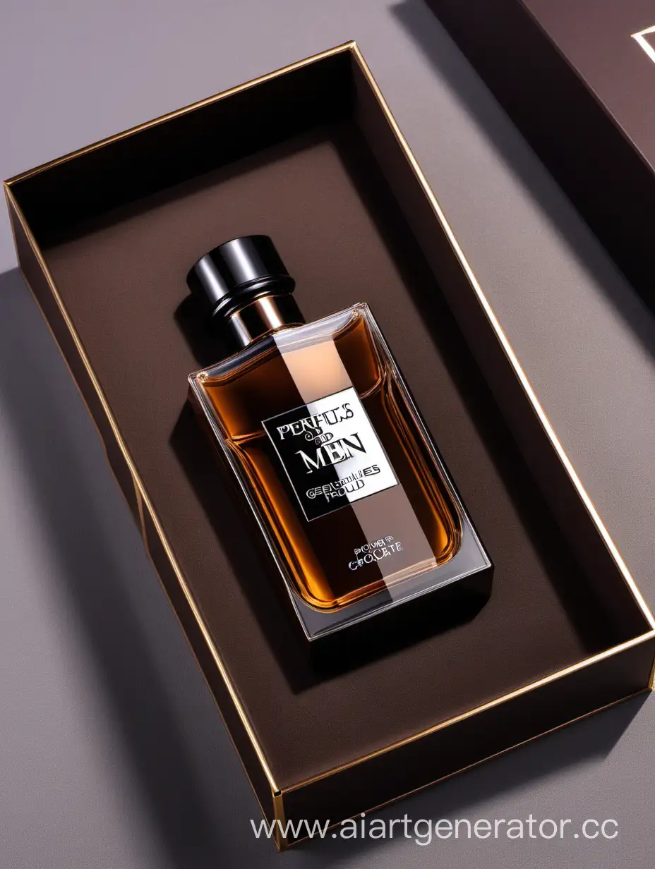 Luxurious-Mens-Perfume-Collection-in-Chocolate-Brown-Black-and-Golden-Boxes