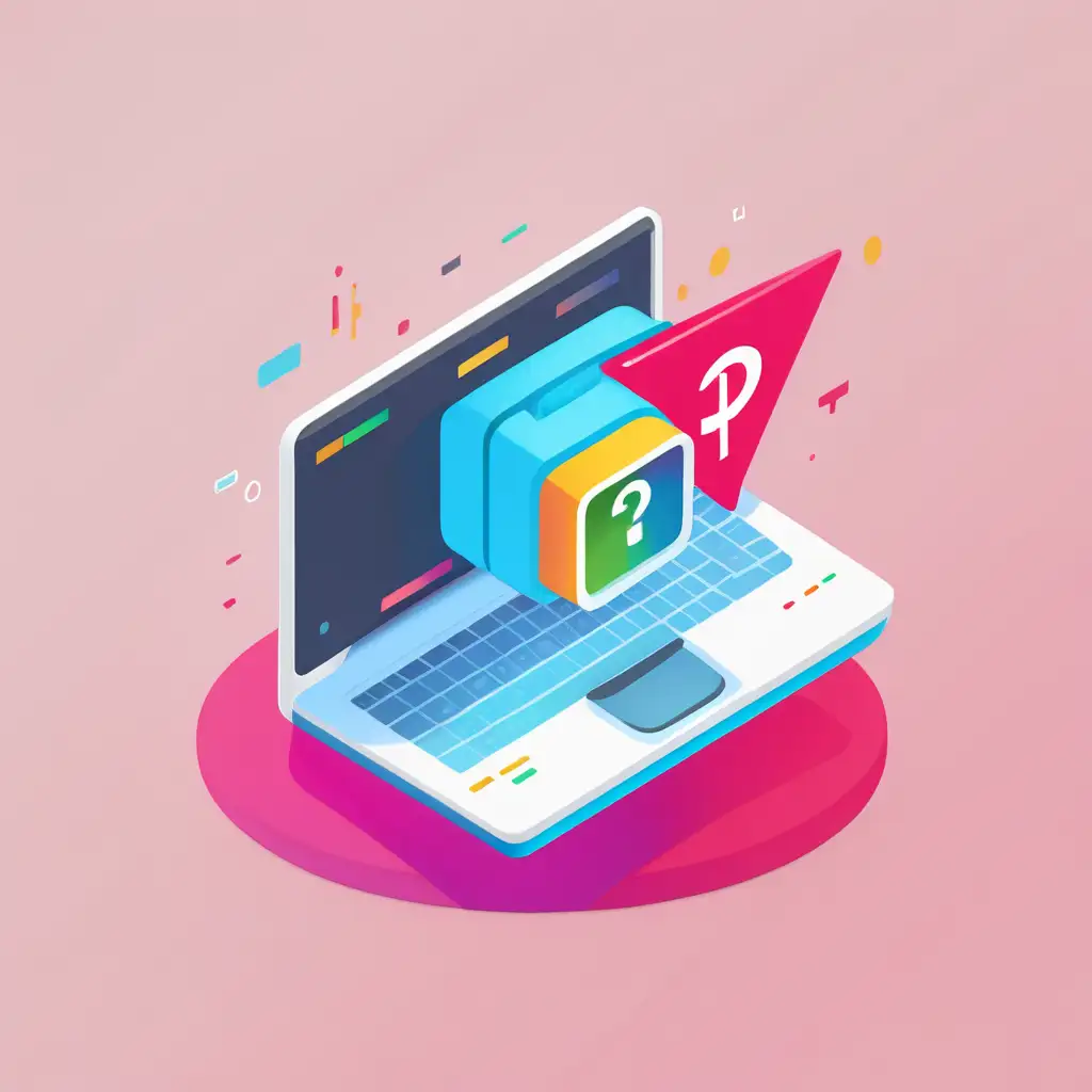 Colored icon: Computer Flash Data Privacy Course