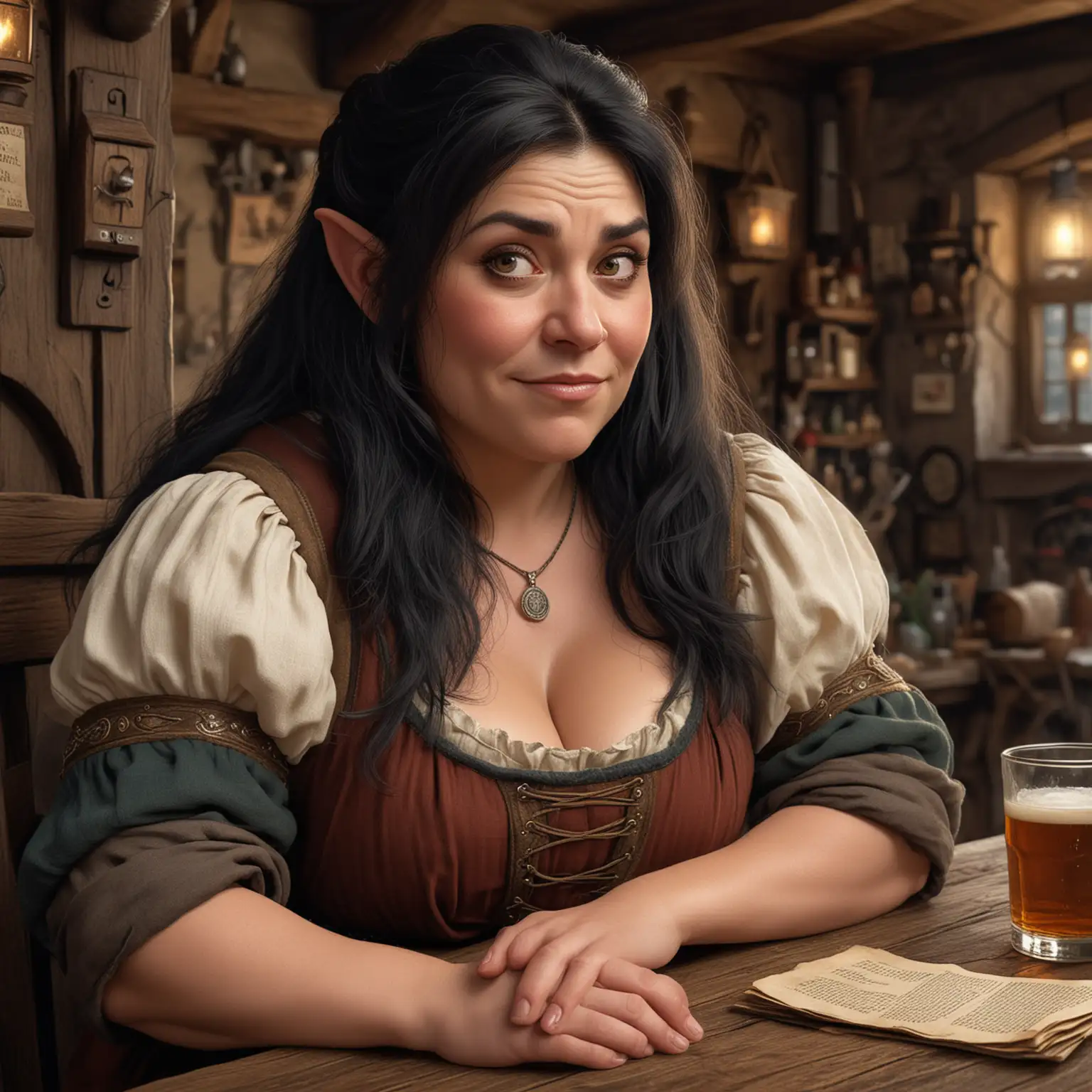 Enigmatic Fantasy Dwarf Tavern Owner With Secrets Dalle3 Ai