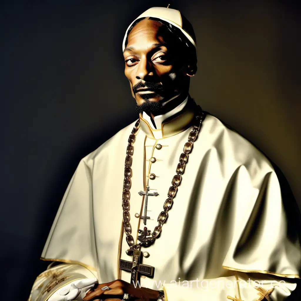 Rapper Snoop Dogg the Pope in the 18th century