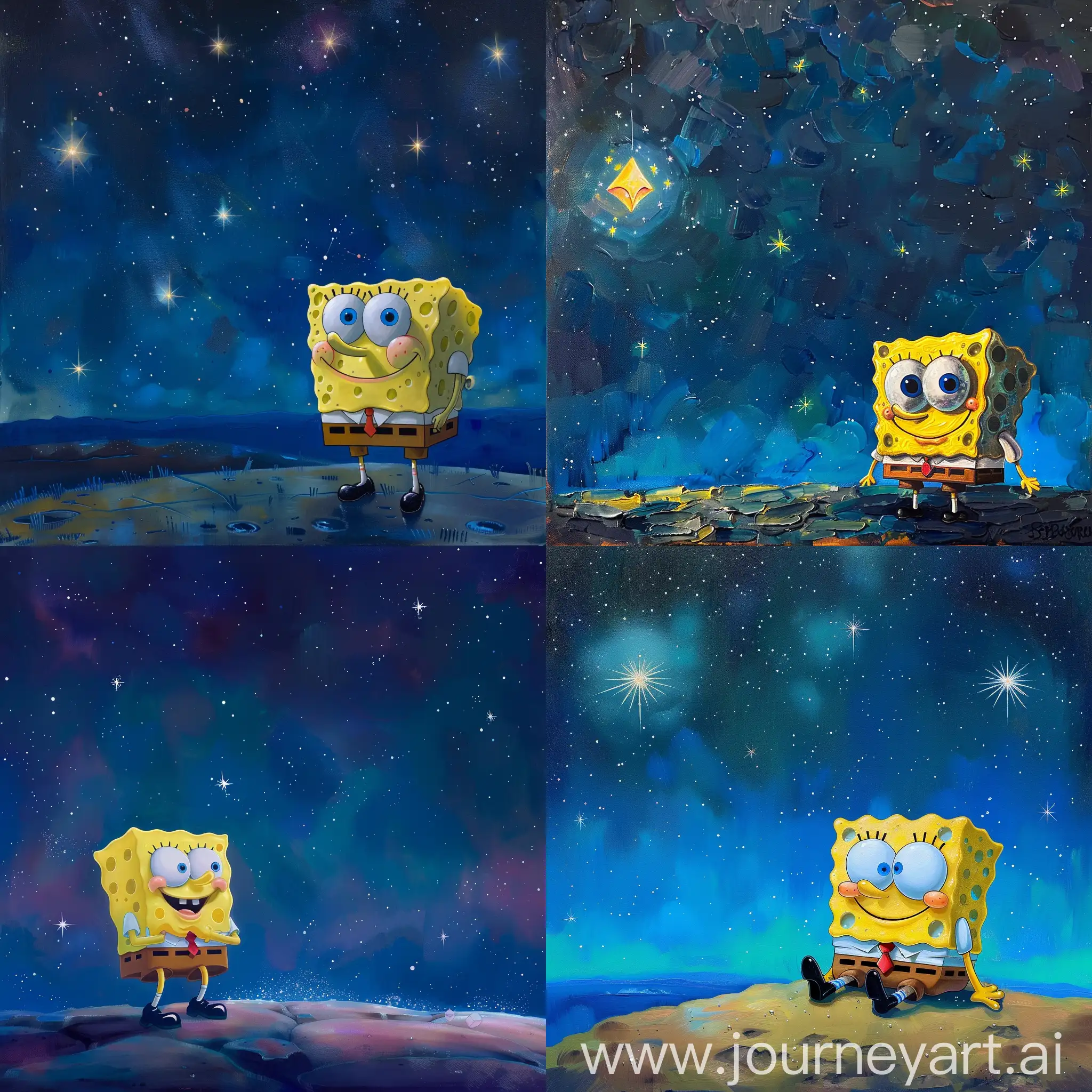 SpongeBob-Under-the-Stars-Enjoying-a-Peaceful-Night-Sky