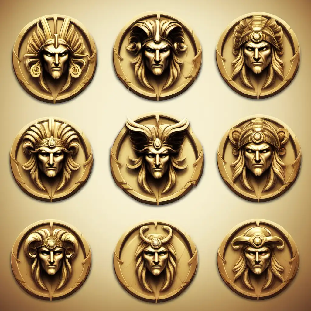 Greek Mythology Slot Game Symbol Featuring Iconic Characters