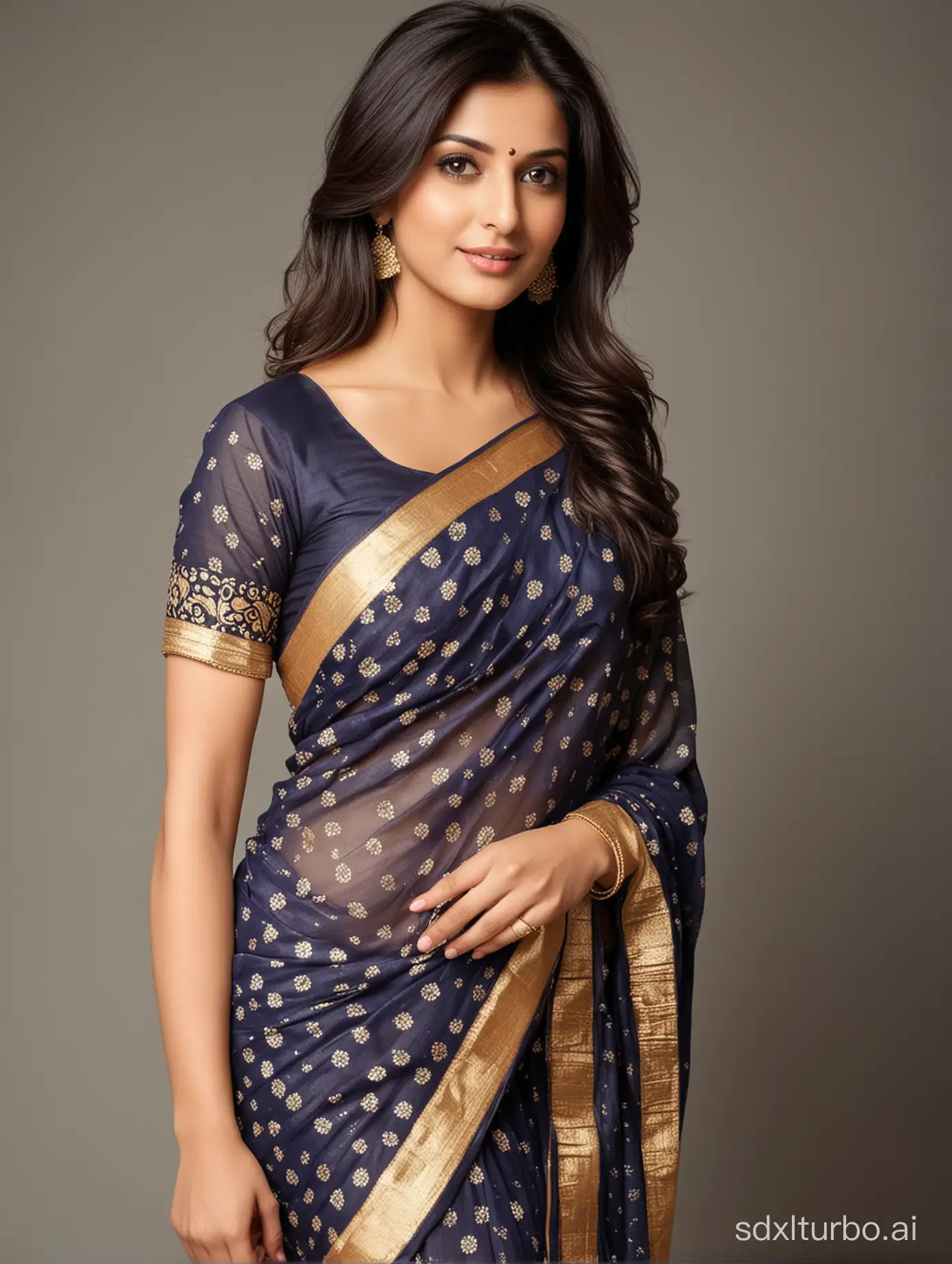 Most beautiful Indian women wearing saree  \n\n
