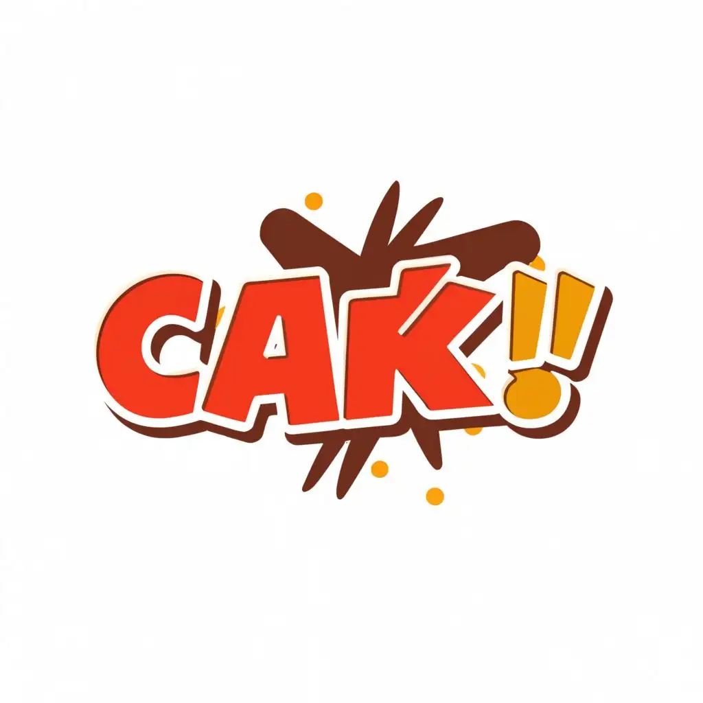 a logo design,with the text "Cak!", main symbol:SnackBar,complex,be used in Restaurant industry,clear background