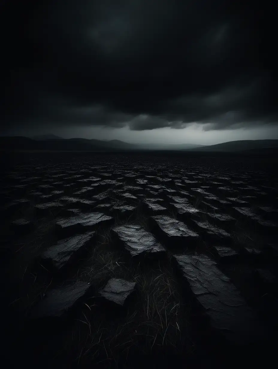 Dark landscape grief