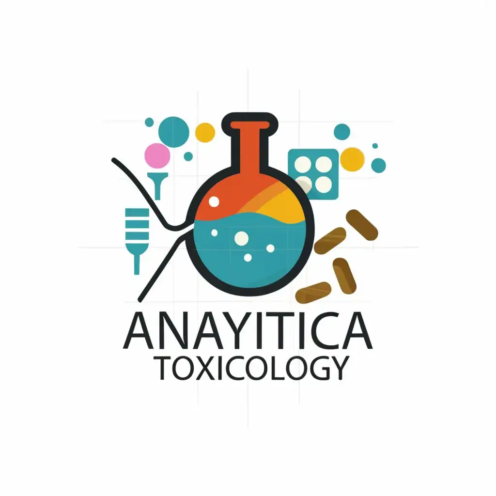 logo, LOGO Design for Analytical Toxicology   in neutral colors with Typography for medical industry. Include laboratory, chromatography, toxicology, pills. Simple design, with the text "Analytical Toxicology", typography