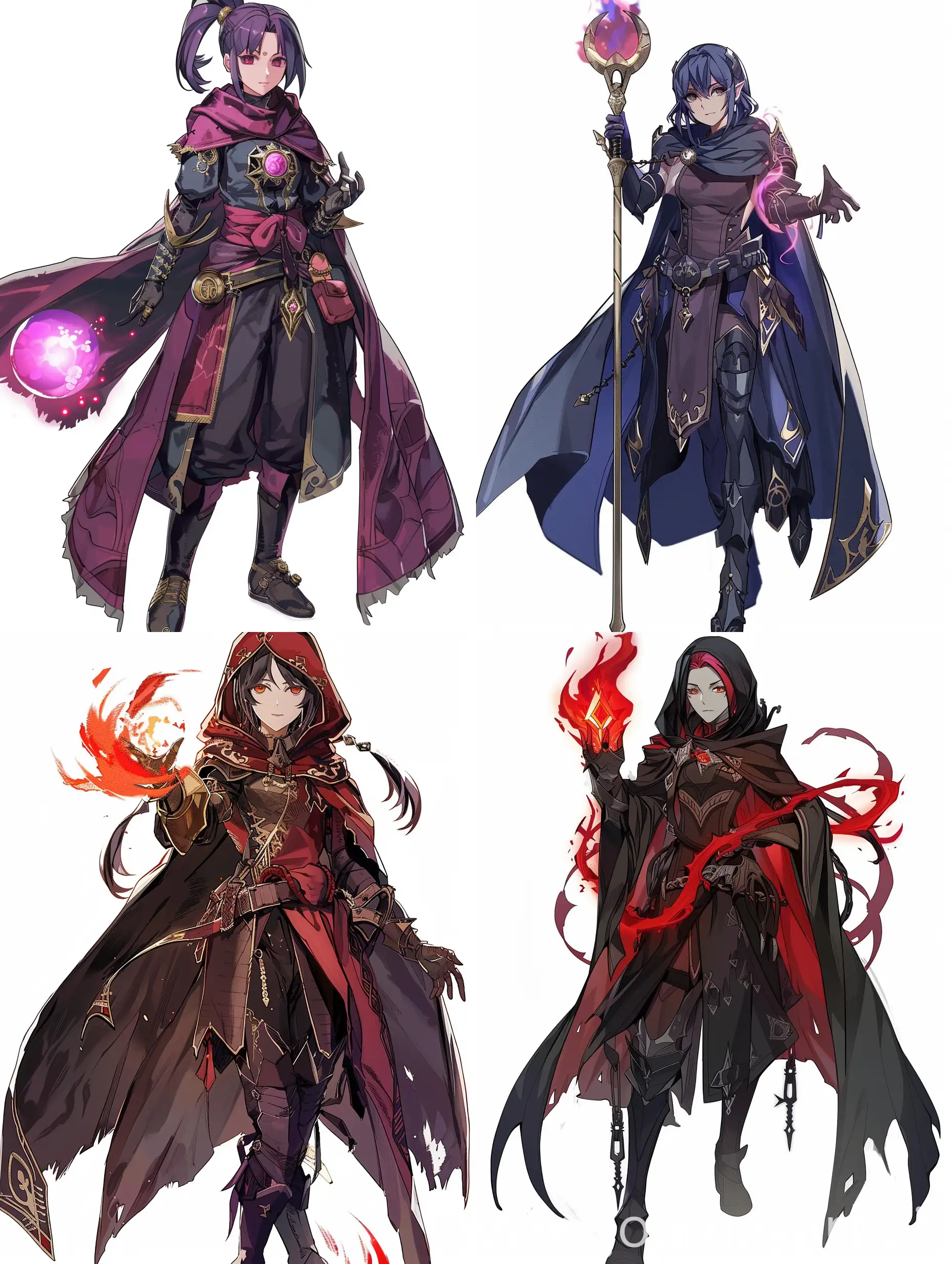 fire emblem character  for female dark mage looks similar to yoru from chainsaw man sage mage in the style of fire emblem,