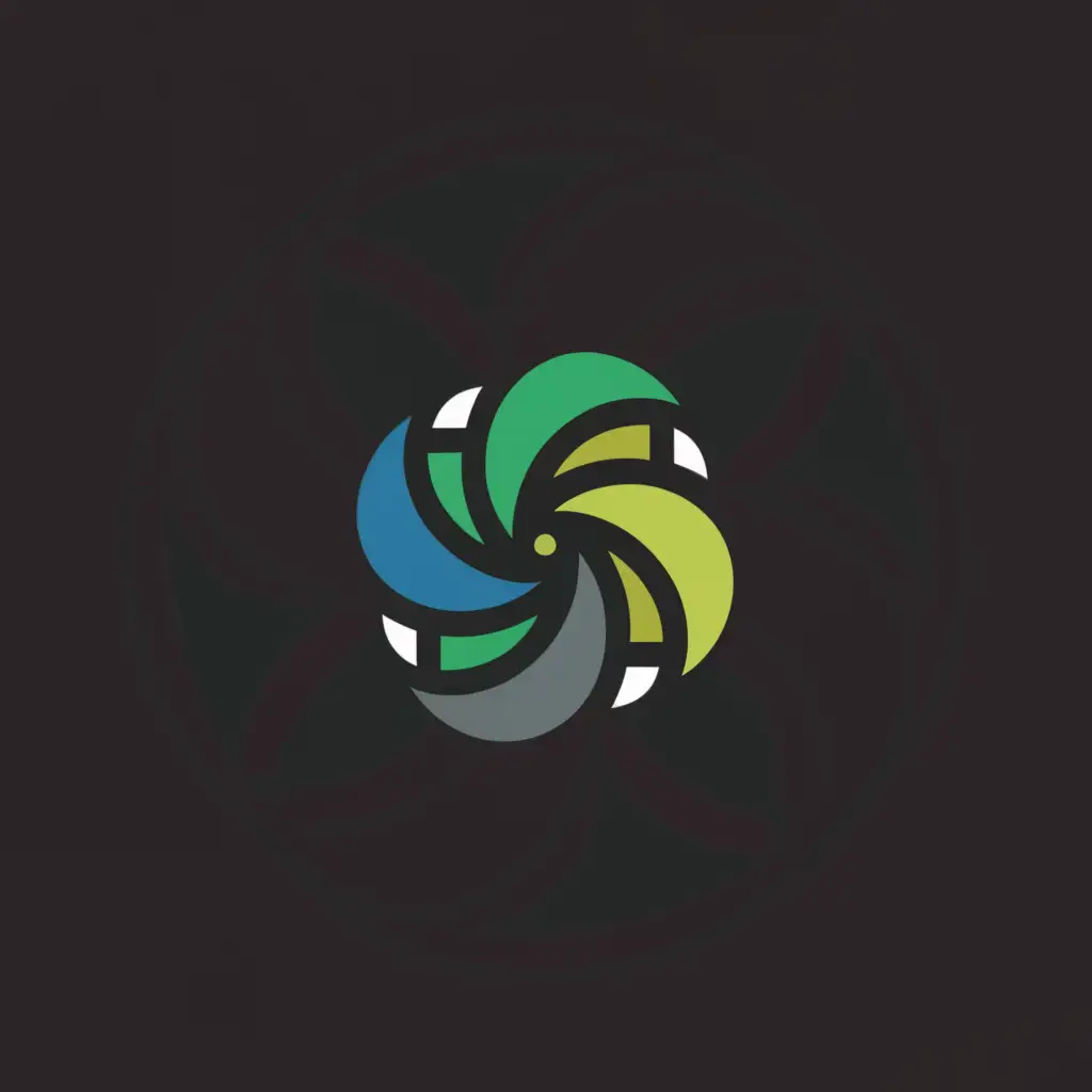 LOGO-Design-For-Abstract-Figure-Minimalistic-Abstraction-in-Vibrant-Green