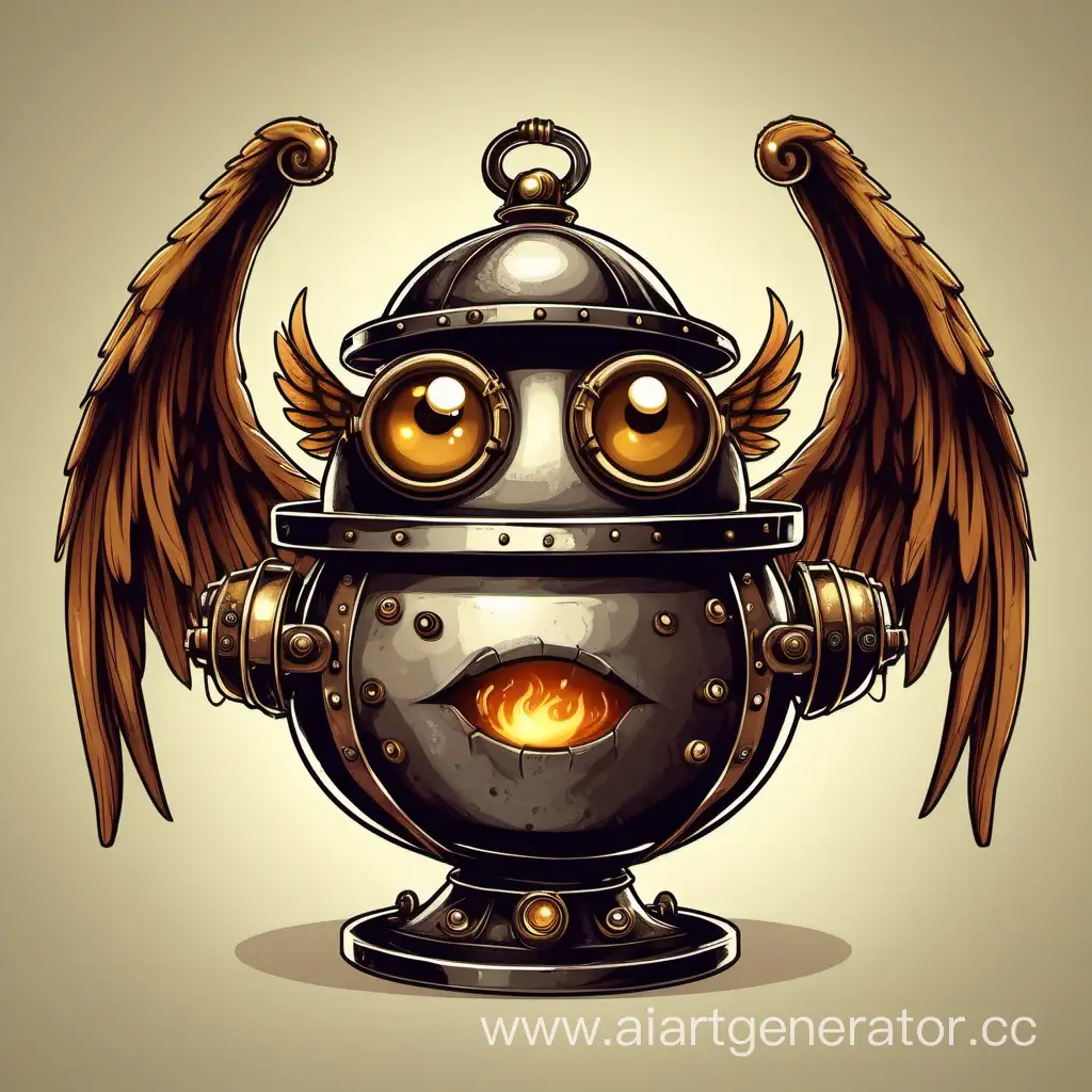 Whimsical-Smiling-Steampunk-Cauldron-with-Wings-and-Eyes