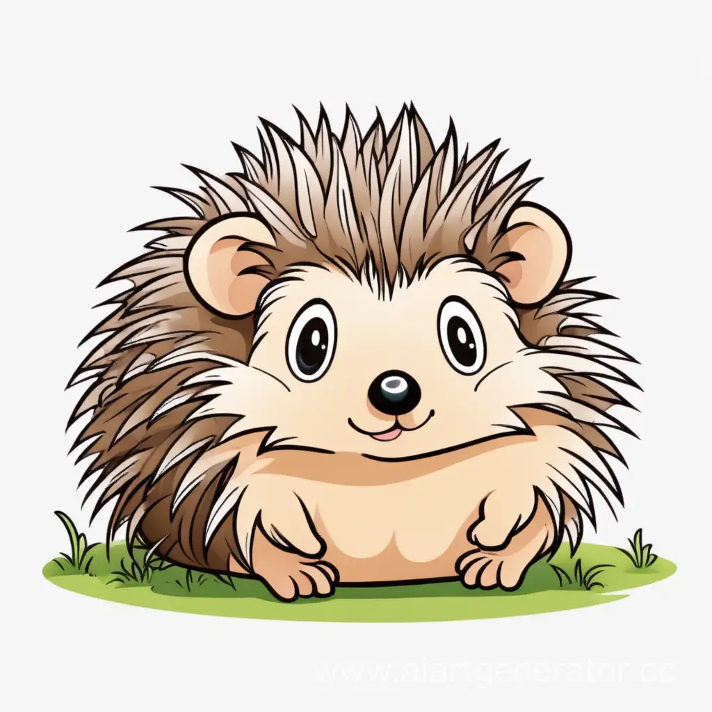 Adorable-Cartoon-Hedgehog-Illustration