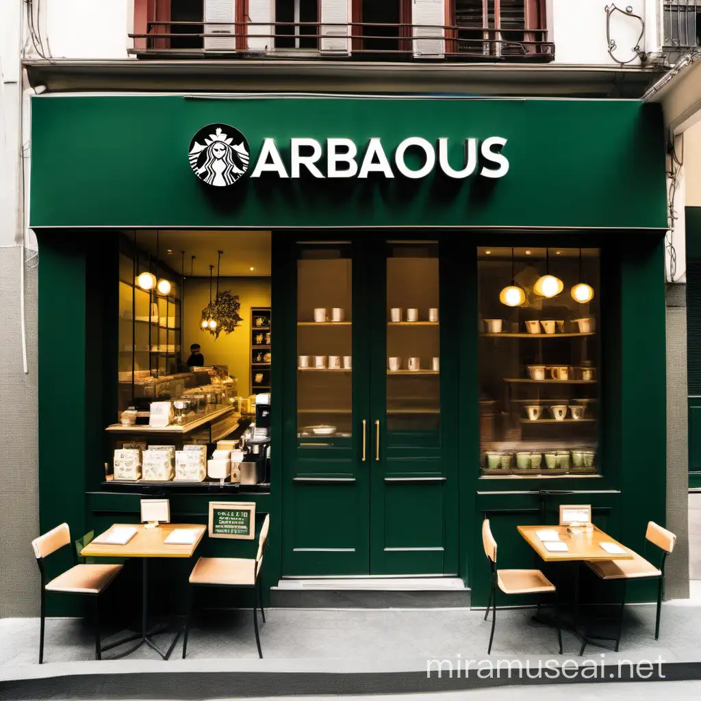 Cozy 3arbajois Tea Shop Inspired by Starbucks Design