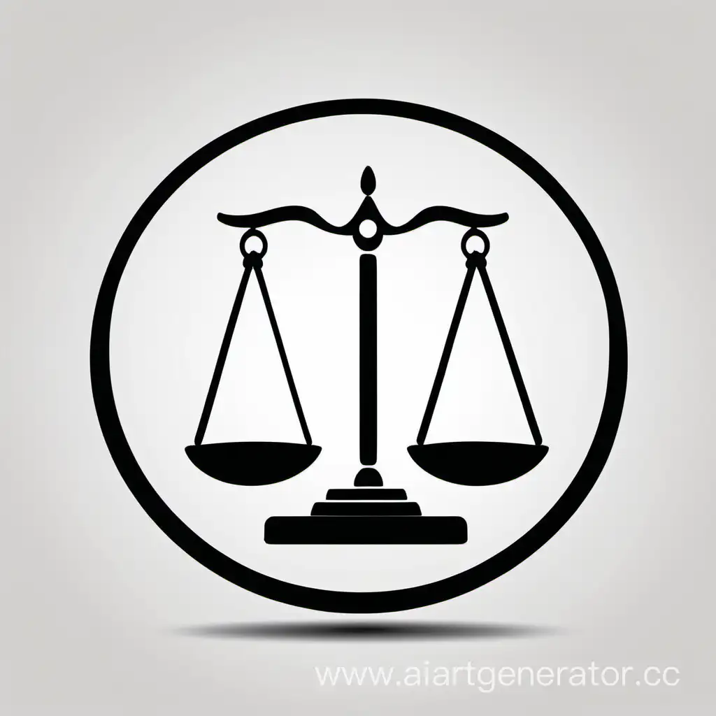 Simple-Black-Legal-Scales-Icon-on-White-Background
