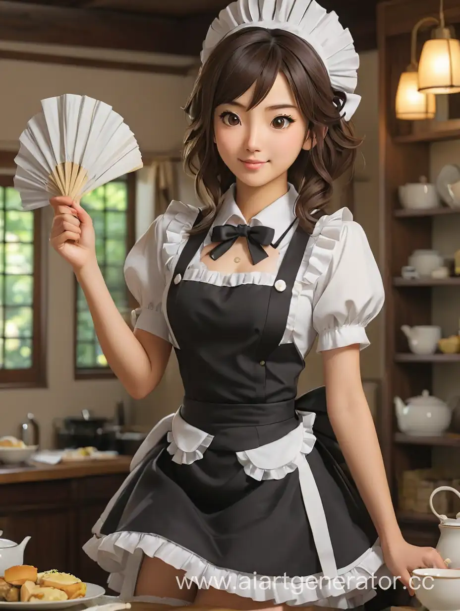 Elegant-Japanese-Maid-in-2560x1440-Resolution