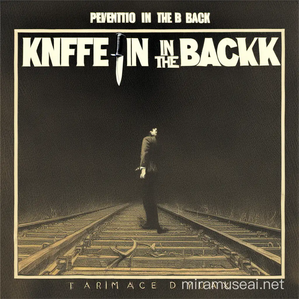 Постер к альбому "Нож в спину", состоящему из треков "Недопуск добра" и "Шанс"