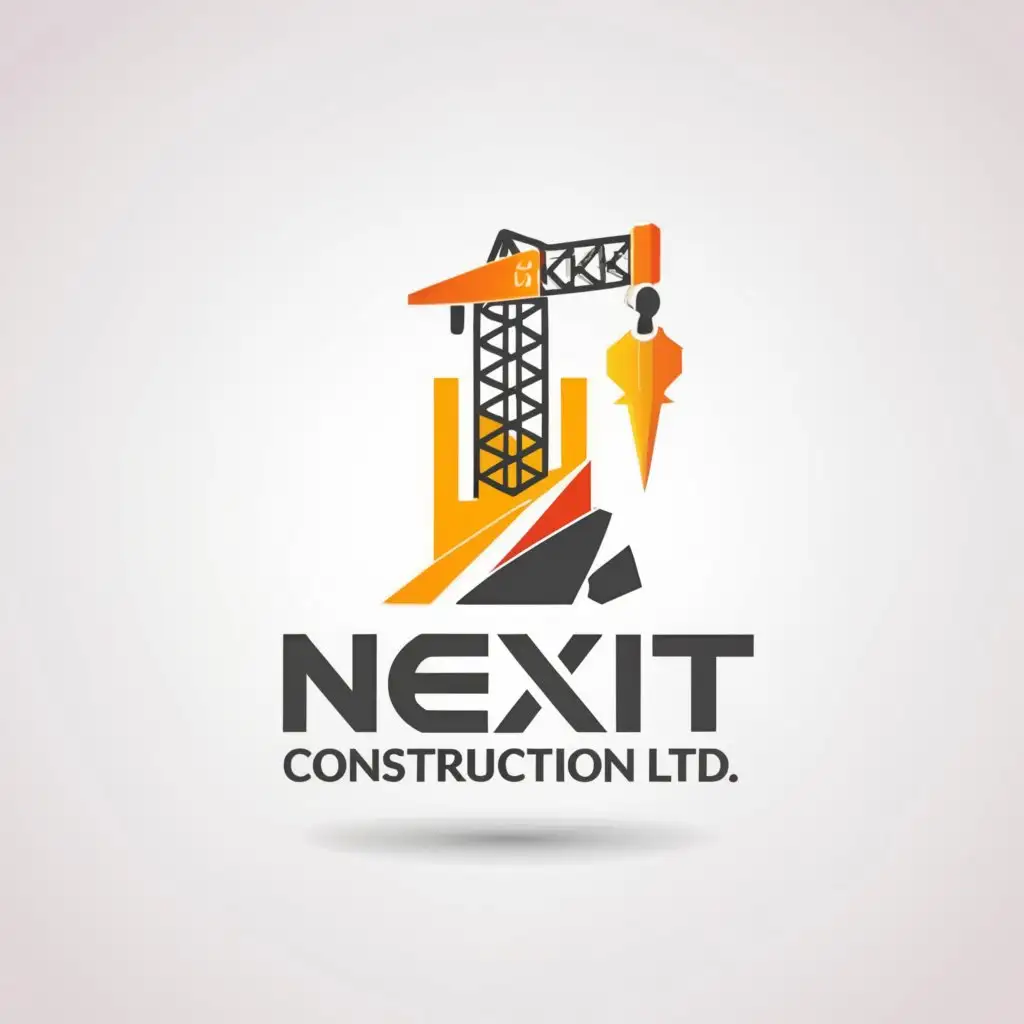 a logo design,with the text "Nexit Construction Ltd.", main symbol:Construction,Moderate,be used in Construction industry,clear background