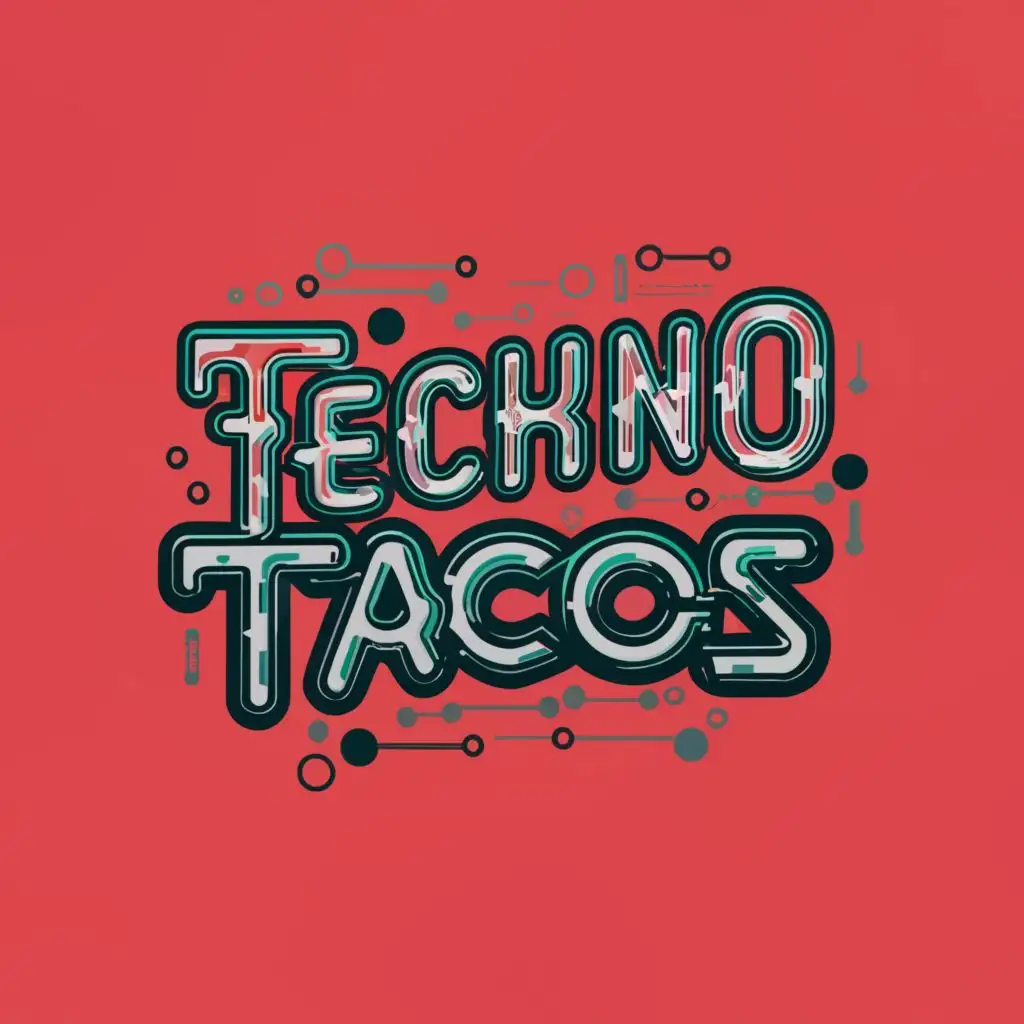 a logo design,with the text "techno tacos", main symbol:music  geometric 
pattern chili,complex,be used in Restaurant industry,clear background