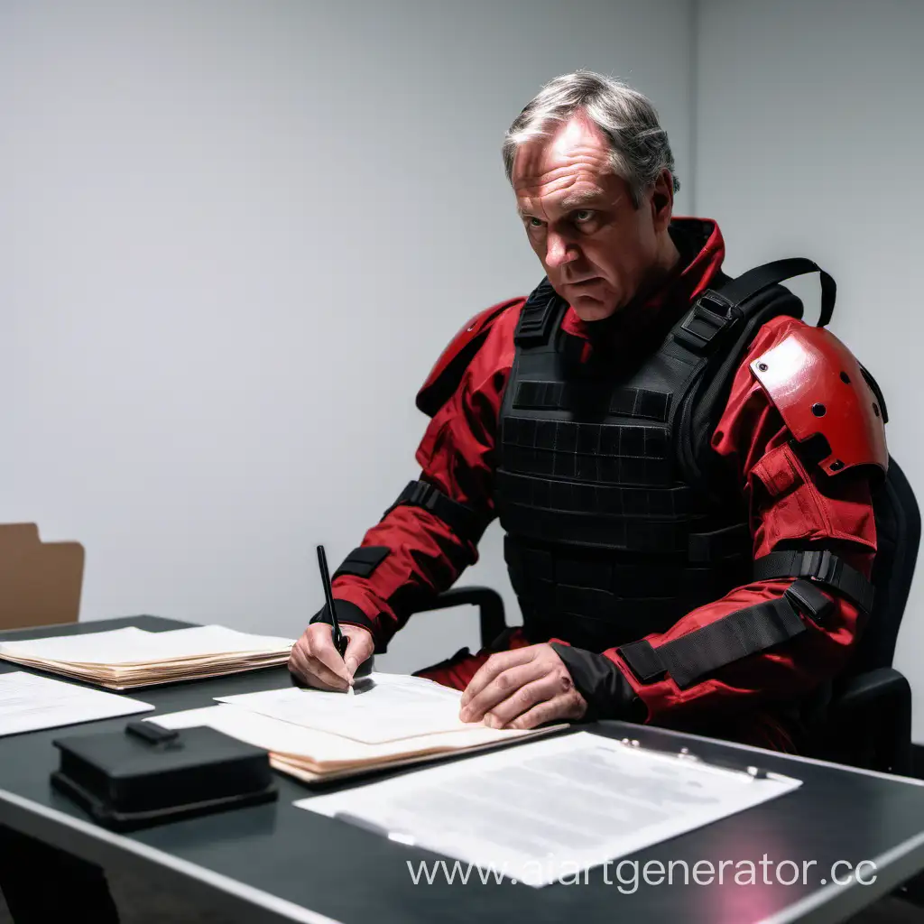 Tactical-Suit-Office-Scene-with-MiddleAged-Man-and-Documents