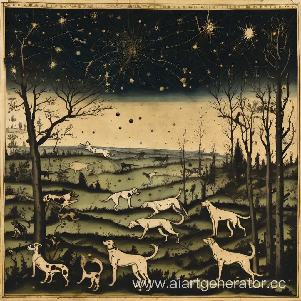 Starry-Night-Hunting-Dogs-Landscape