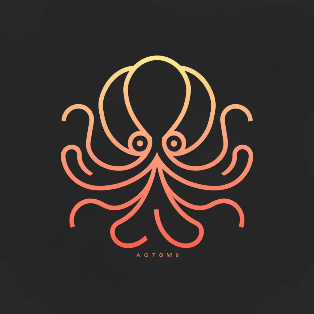 LOGO-Design-for-Octopus-Bold-Text-and-Tentacle-Icon-with-Minimalist-Aesthetic