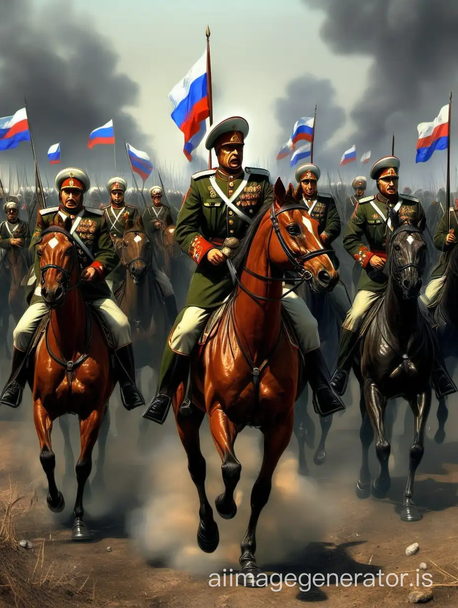 Draw the army of Russia