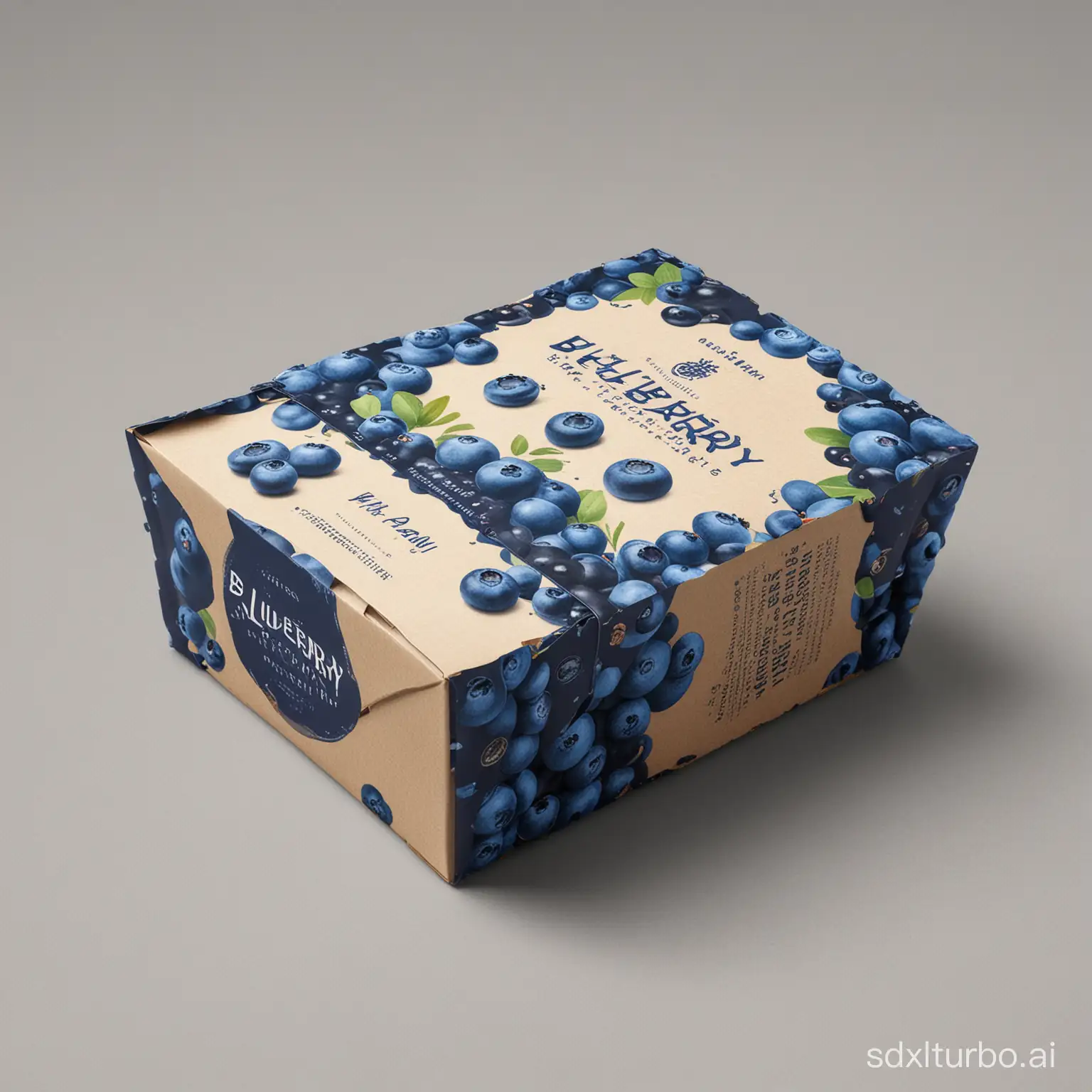 蓝莓包装盒设计