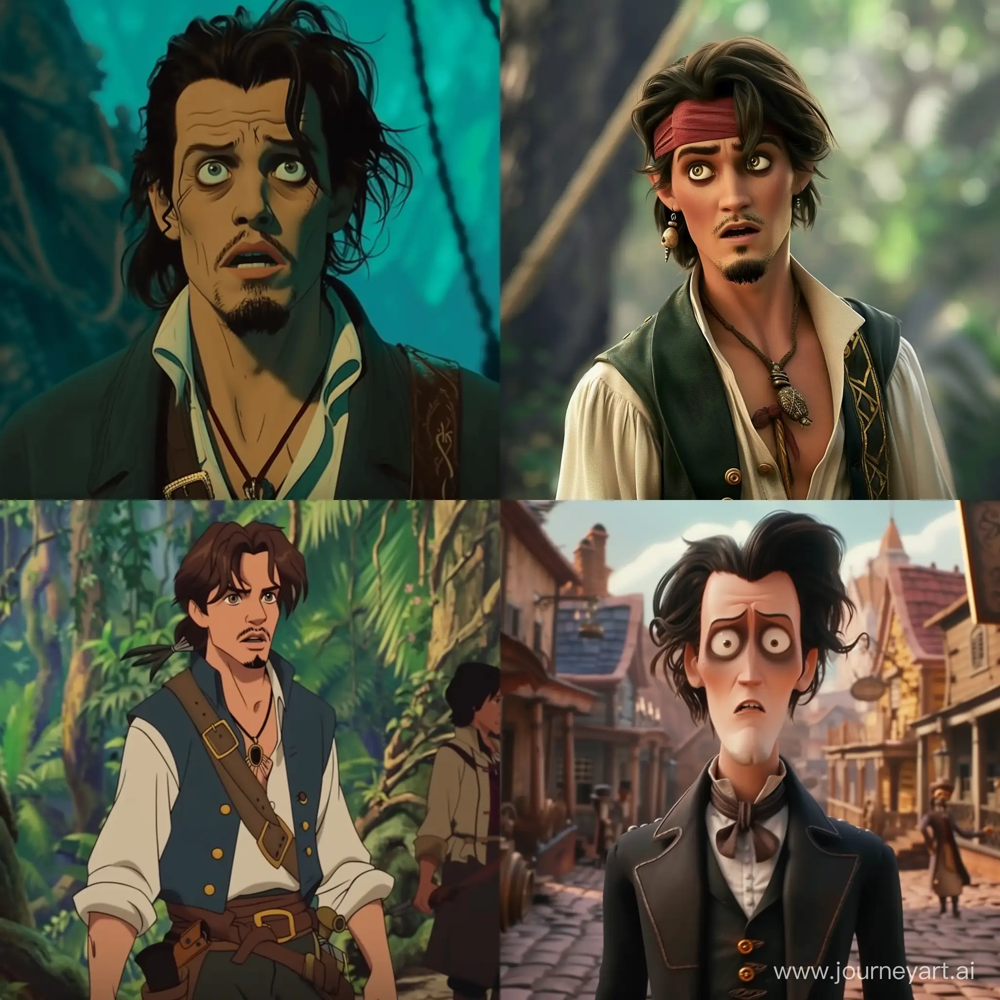 Johnny-Depp-Disney-Animated-Film-Art-Enchanting-Portrait-in-11-Aspect-Ratio