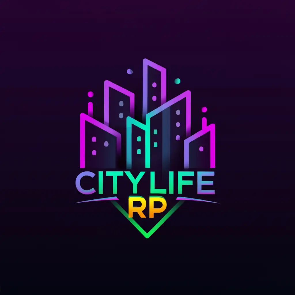a logo design,with the text "CityLife RP", main symbol:LOGO FOR COMMUNTI GAMES,Moderate,clear background