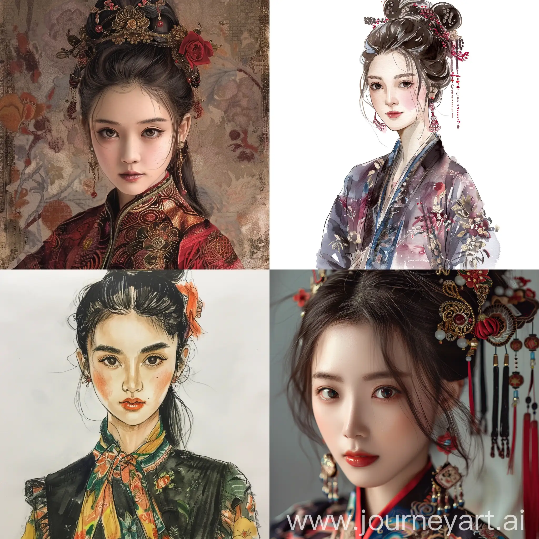 Chinese-Girl-Fashion-Designer-Creating-Art