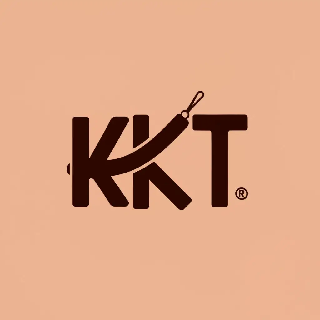 a logo design,with the text "KKT", main symbol:The logo design aims to convey the essence of Kitsu & Kaffe Threads with simplicity and clarity. It should be appropriate for the brand's focus on clothing (threads) and coffee (kaffe), while also being distinct and memorable.,Moderate,clear background