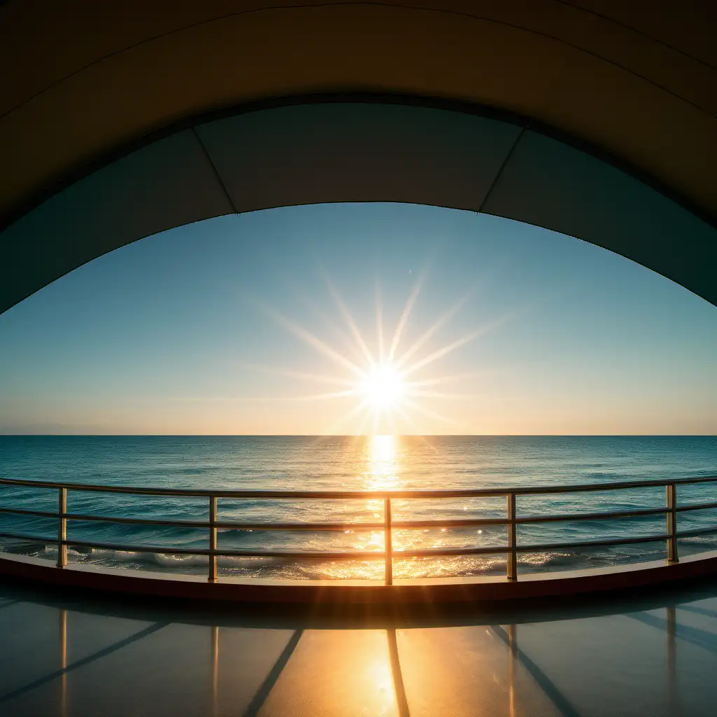Enchanting Magic Dome by the Sea under the Radiant Sun