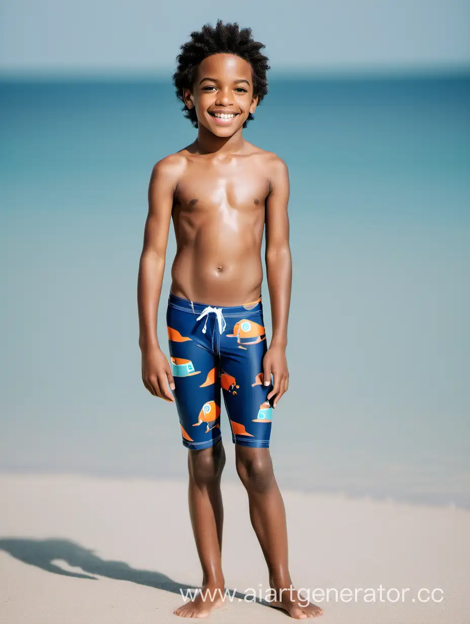 Мальчик юниор в плавках джаммерах 