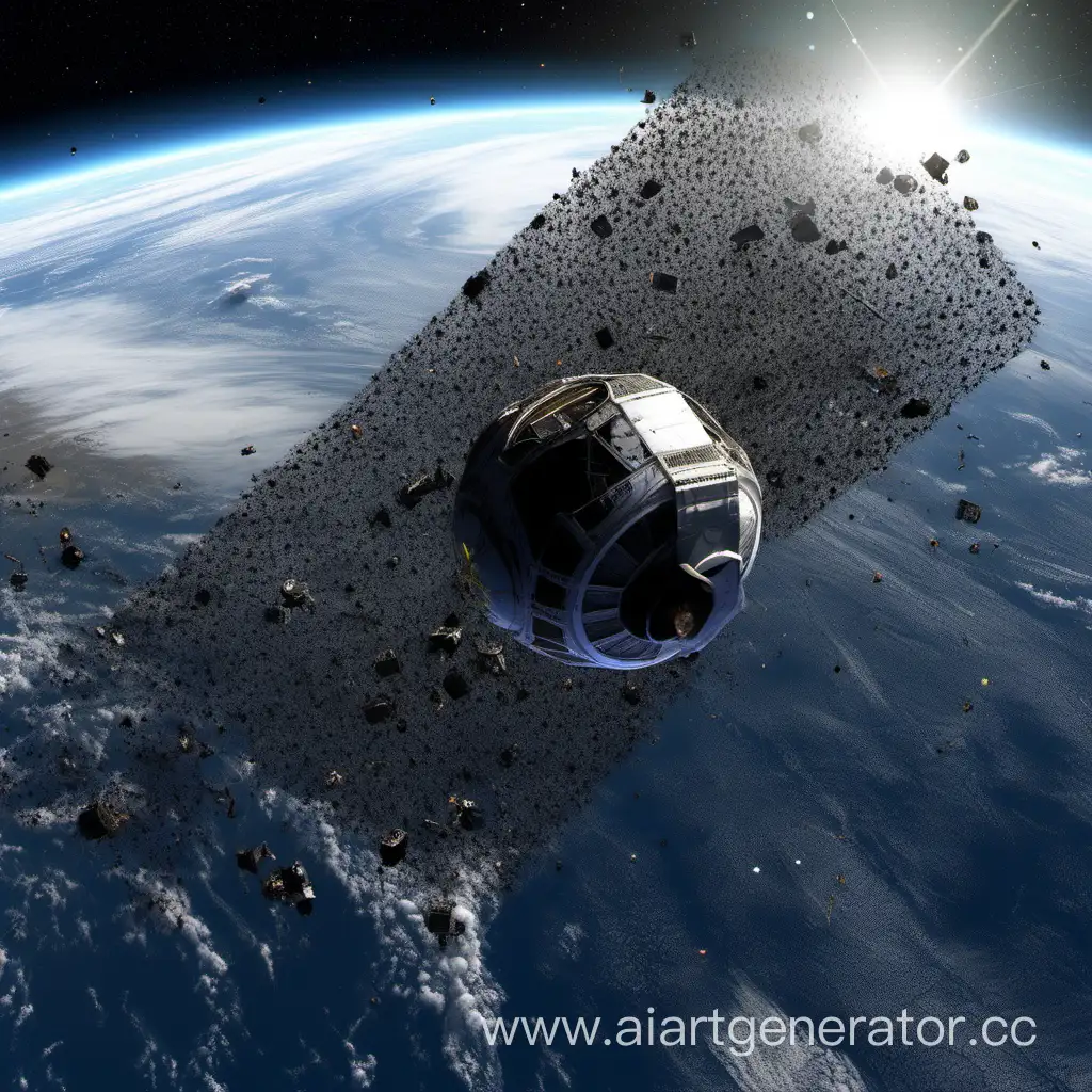 Mesmerizing-Flight-of-Space-Debris-Around-the-Earth