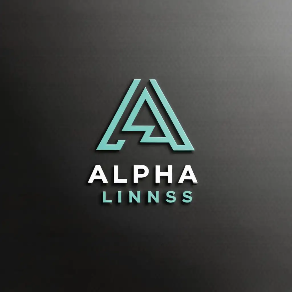a logo design,with the text "ALPHA LINENS", main symbol:A,Moderate,clear background