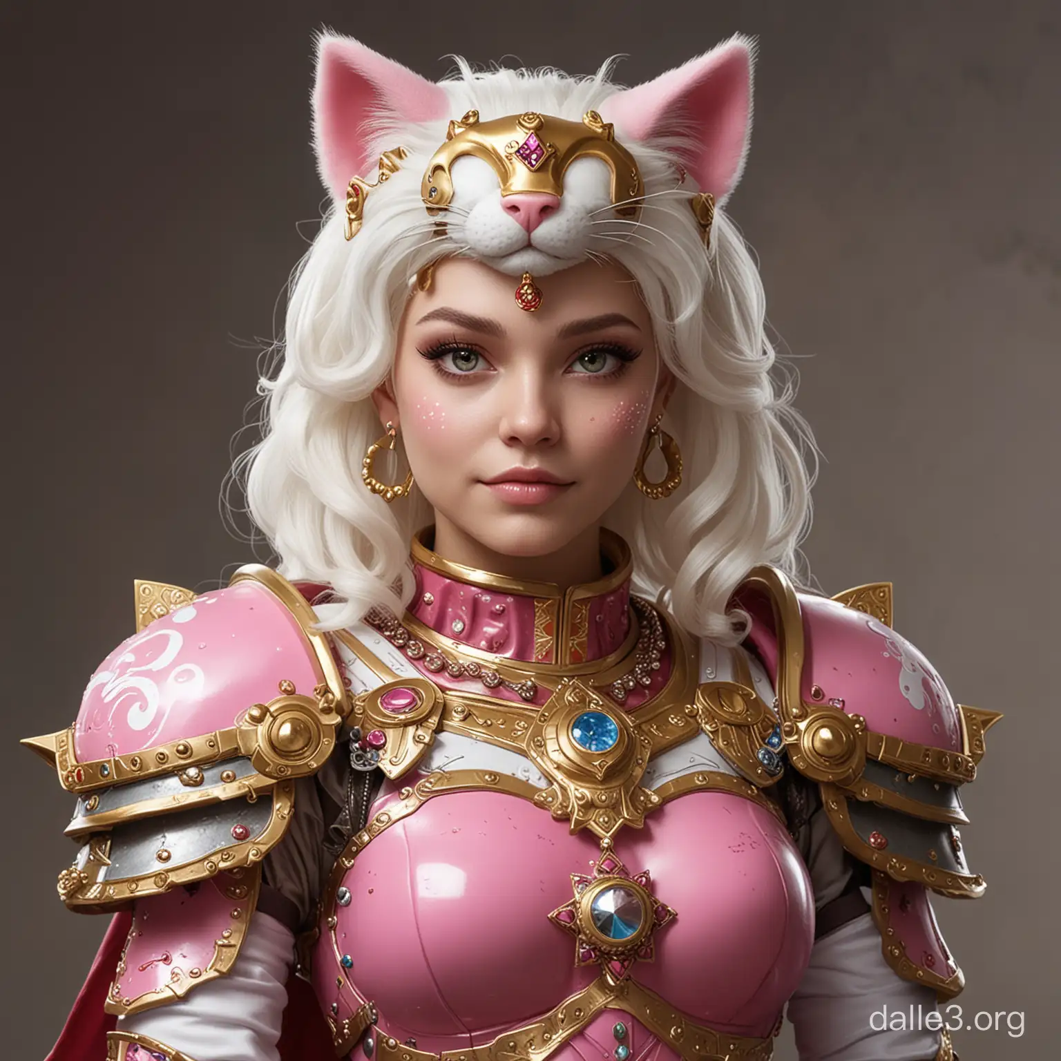 Primarch Rogal Dorn Transformed into Hello Kitty Princess | Dalle3 AI