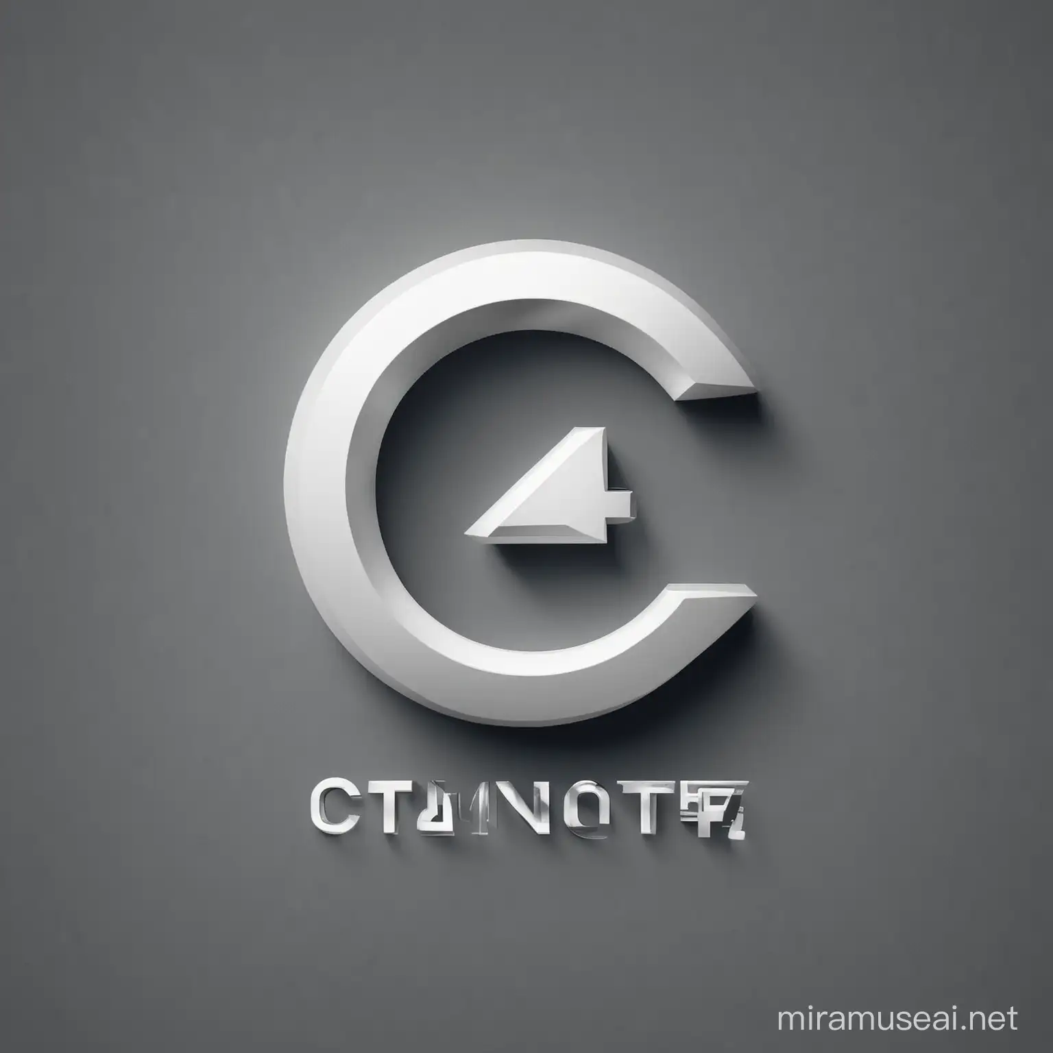 a car dealership logo , contains a number 4 and an alphabet c, minimalistic 

