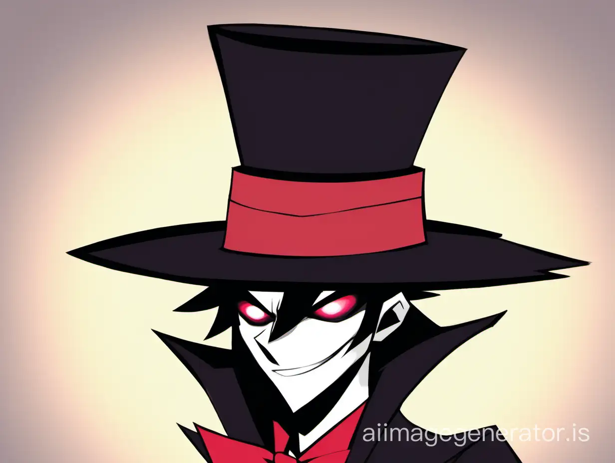 Alastor-from-Hazbin-Hotel-Wearing-a-Tall-and-Beautiful-Hat