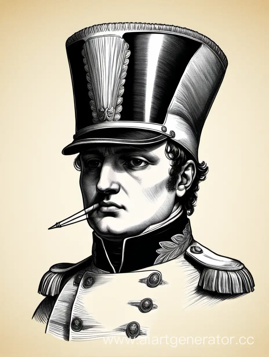 нарисуй шапку Наполеона